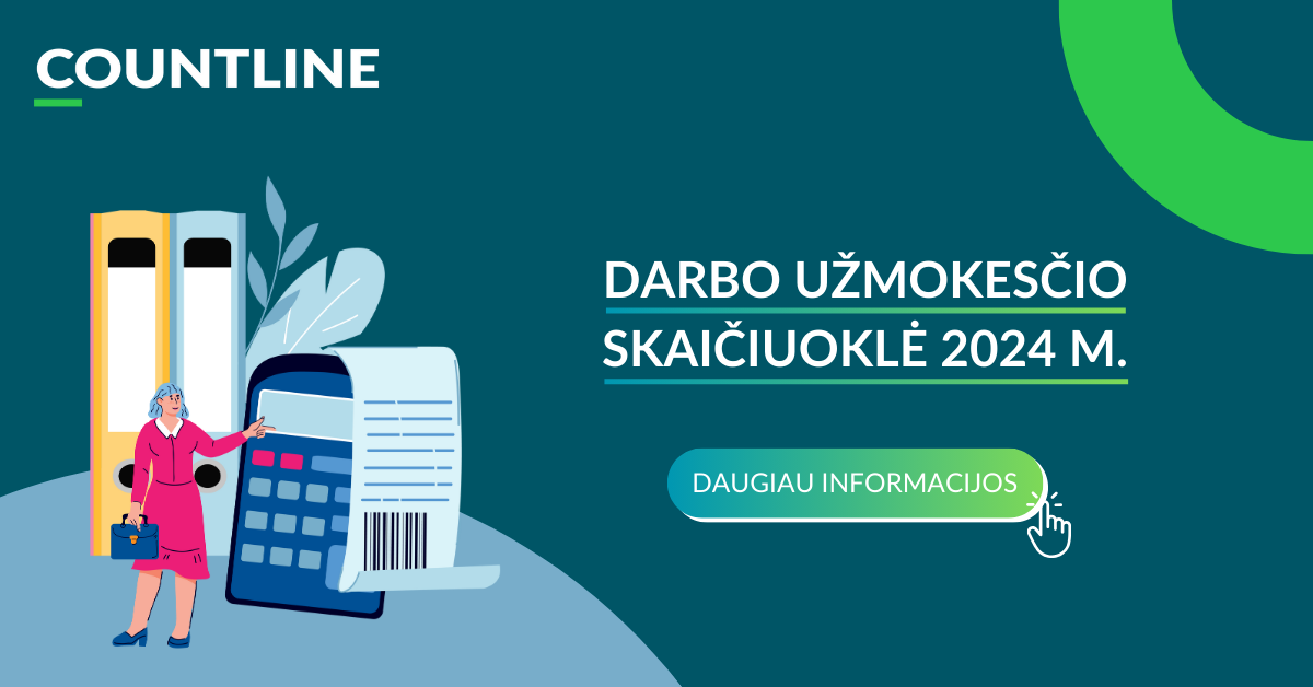 DU Skaičiuoklė 2024 m. — COUNTLINE mokymai