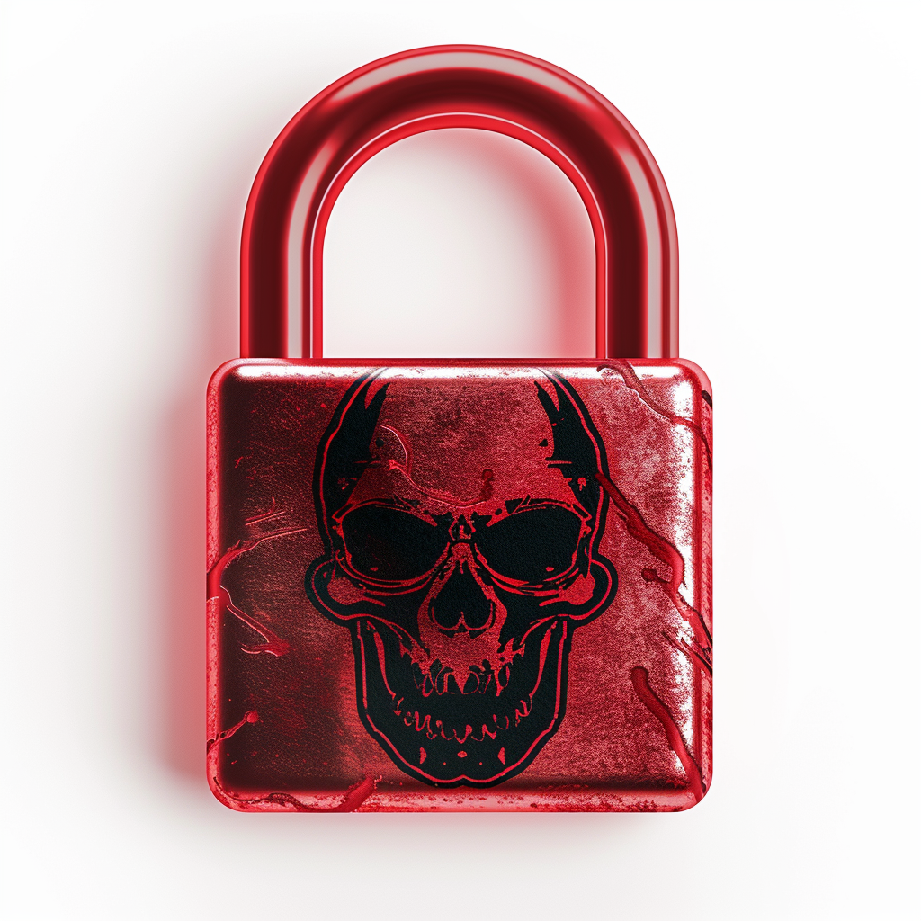 Wilb.studio A Sympified Red Lock With An Illustration Of A Skul Eef97c37 4f92 4fd9 Bbc3 199346265c0a