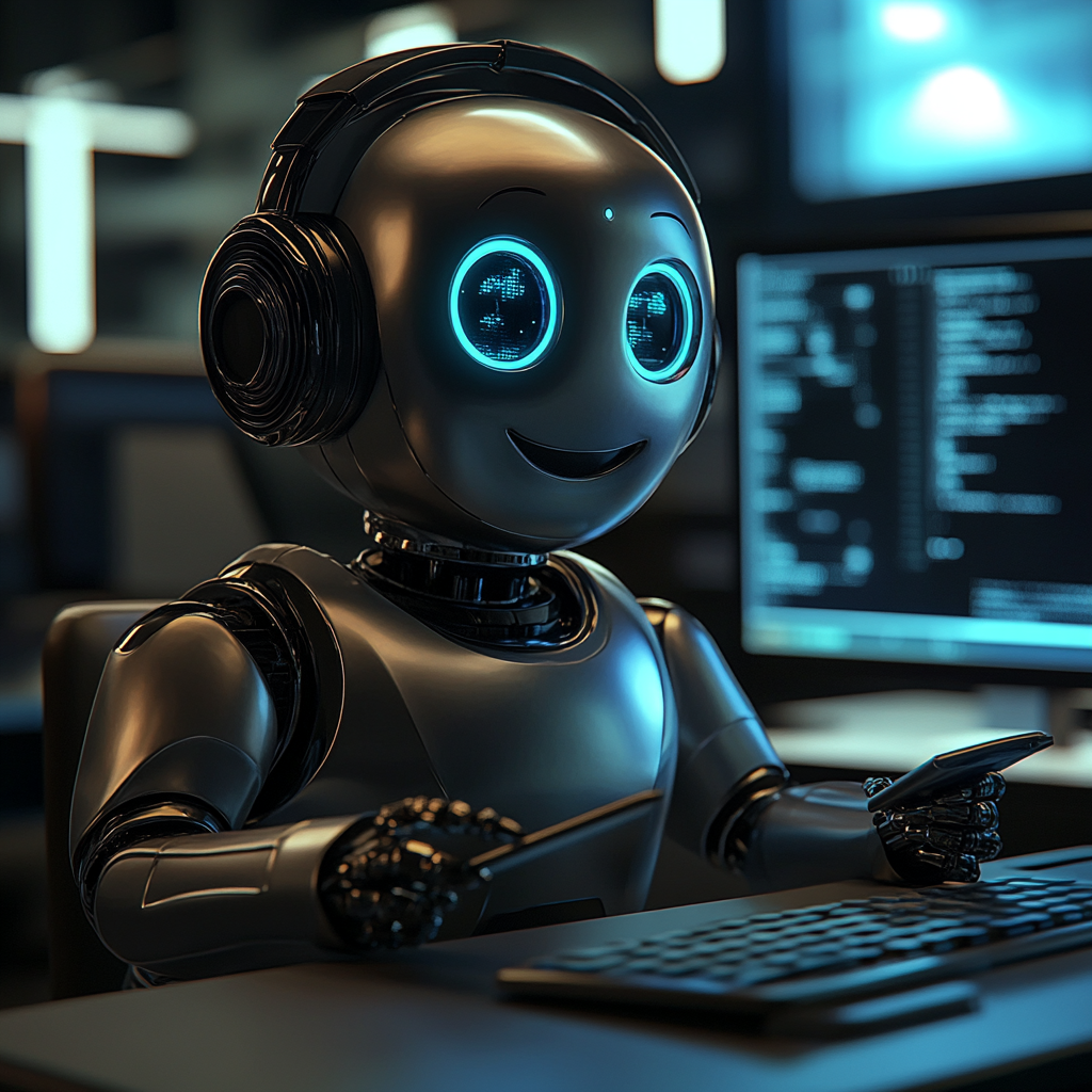 Rolandascl Action Scene Of Titanium Metal Happy Ai Chatbot Si 078f912c 61d7 4880 Aadc B5918445ef55 3