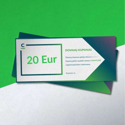 Dovanų kuponas 20 Eur