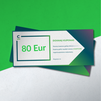 Dovanų kuponas 80 Eur